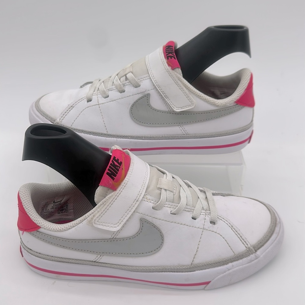 Nike Kids White and Pink Sneakers